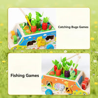 Thumbnail for Montessori Animal Matching Toy – Edukacyjne i interaktywne – wózek z puzzlami