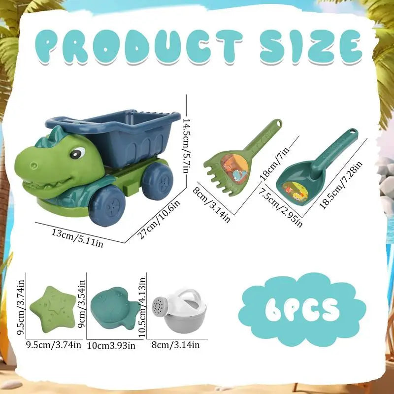 Beach Dino Set™ – Zbuduj swój zamek – Plaża Dinotruck Beach