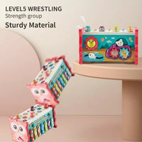 Thumbnail for Montessori Hammering Toy – Motoryka i nauka – zestaw zabawowy 8 w 1