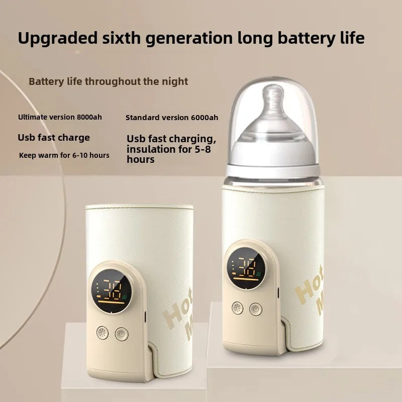 SmartBottle - Zawsze ciepły i gotowy - Bezprzewodowy podgrzewacz do mleka z możliwością ładowania