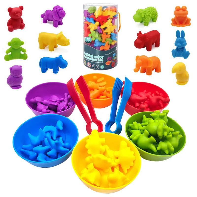 Rainbow Teddy Bears Toys™ - Edukacyjne i kreatywne - tęczowe misie do liczenia