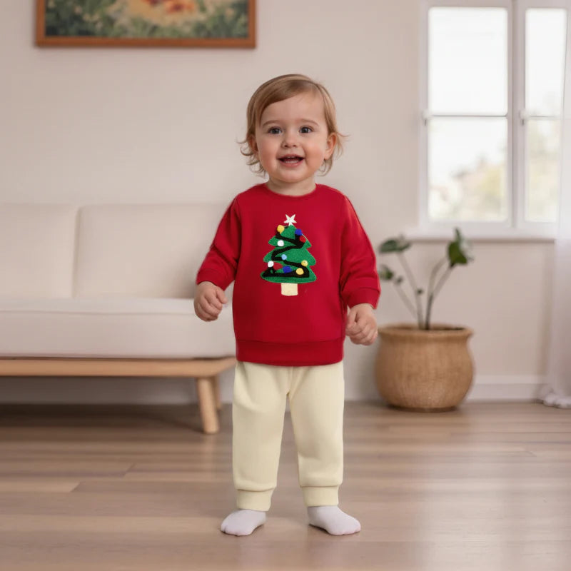 FrostyFit – Ciepły i przytulny – czerwony świąteczny sweter