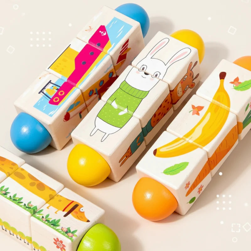 WoodiTurn – Edukacyjne i zabawne – Obrotowa układanka