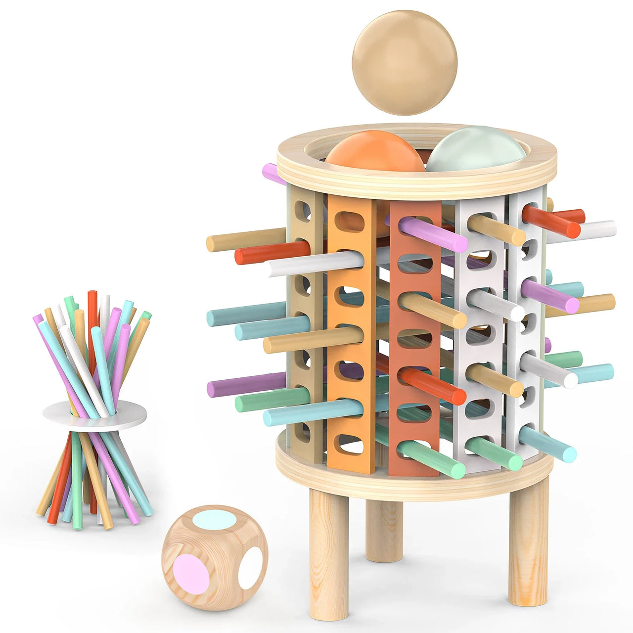 Balance Tower™ – Stos i liczenie – Drewniana gra na myślenie