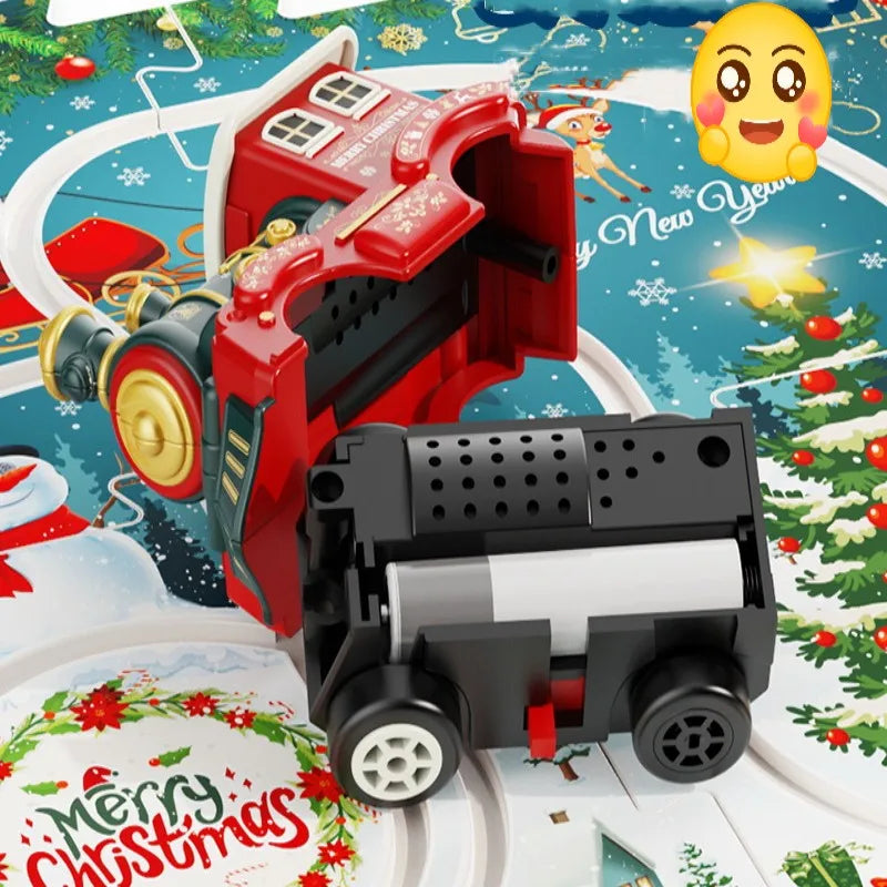 DIY Xmas Train Track™ - Zbuduj własną świąteczną krainę czarów - Świąteczna układanka z pociągiem