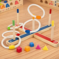 Thumbnail for Montessori Ring Toss Game – Aktywna zabawa i nauka – gra w rzucanie pierścieniami