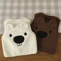 Thumbnail for Baby Bear Fleece Vest – Ciepła i miękka – dziecięca kamizelka z motywem misia