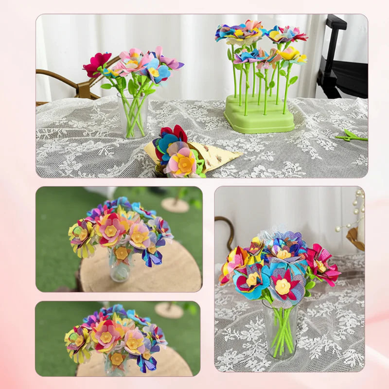 DIY Flower Bouquet Toy – Kreatywny i interaktywny – zestaw do tworzenia kompozycji kwiatowych