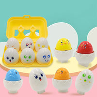 Thumbnail for Montessori 3D Eggs Puzzle – Fajna zabawa na Wielkanoc – gra w sortowanie jajek