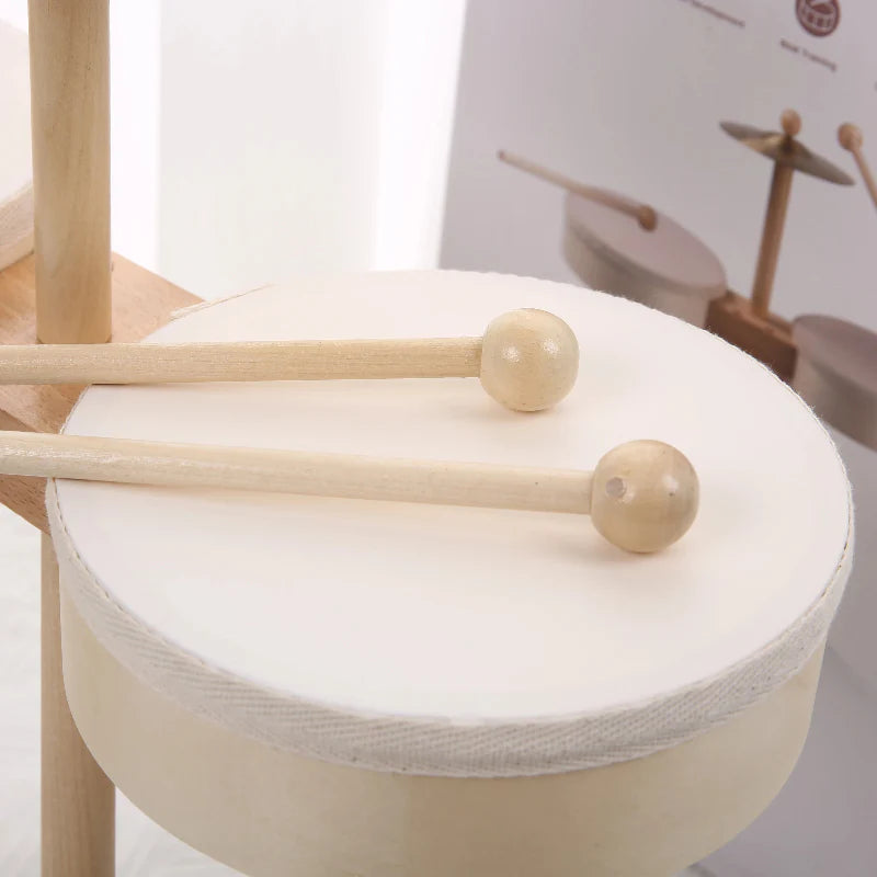 Kids Wooden Drum Toy – Muzyka i kreatywność – zestaw perkusyjny
