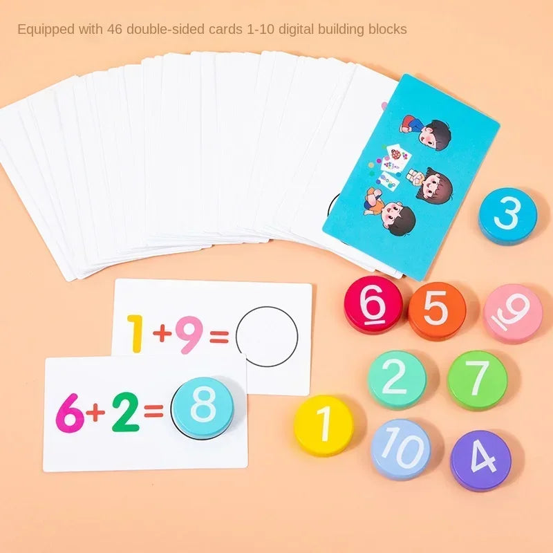 Math Tokens™ - Karty matematyczne dla dzieci - Zabawka edukacyjna – Mój ...