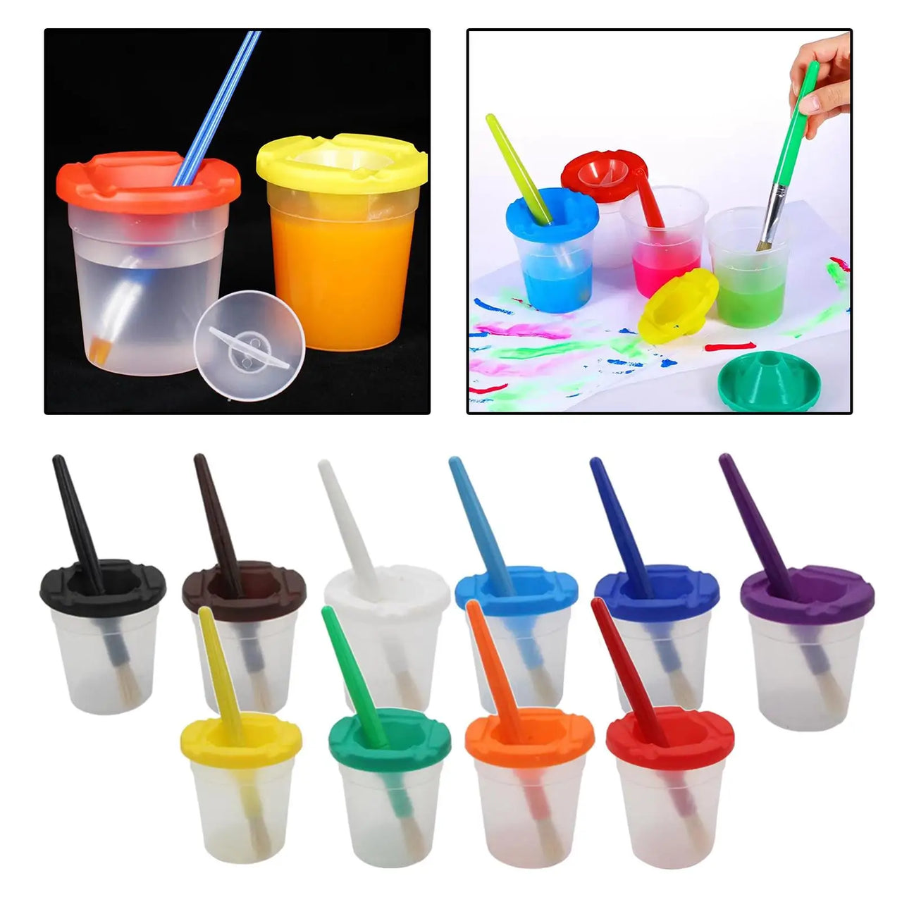 Anti-Spill Paint Cups™  - Kubki do malowania - Akcesoria artystyczne