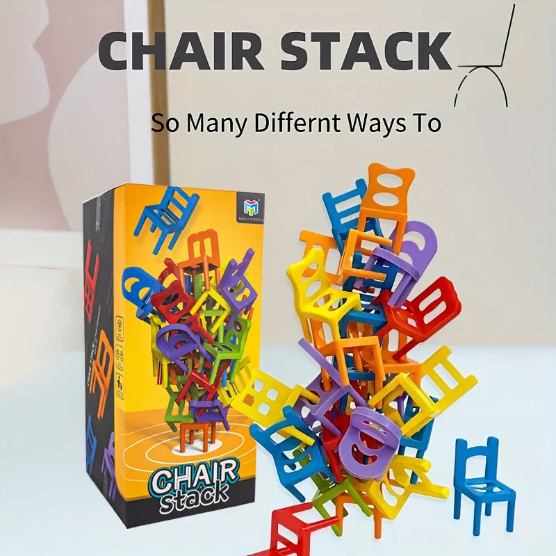 Chair Stack™ - Interaktywna i stymulująca kreatywność - gra w układanie krzeseł
