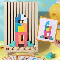 Thumbnail for Puzzle Totem™ – Myśl i buduj – Drewniana gra logiczna