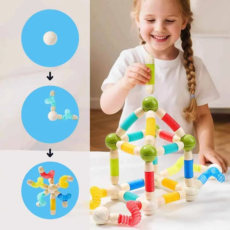Magnetic Sticks - Niekończące się budowanie - elastyczne patyczki magnetyczne