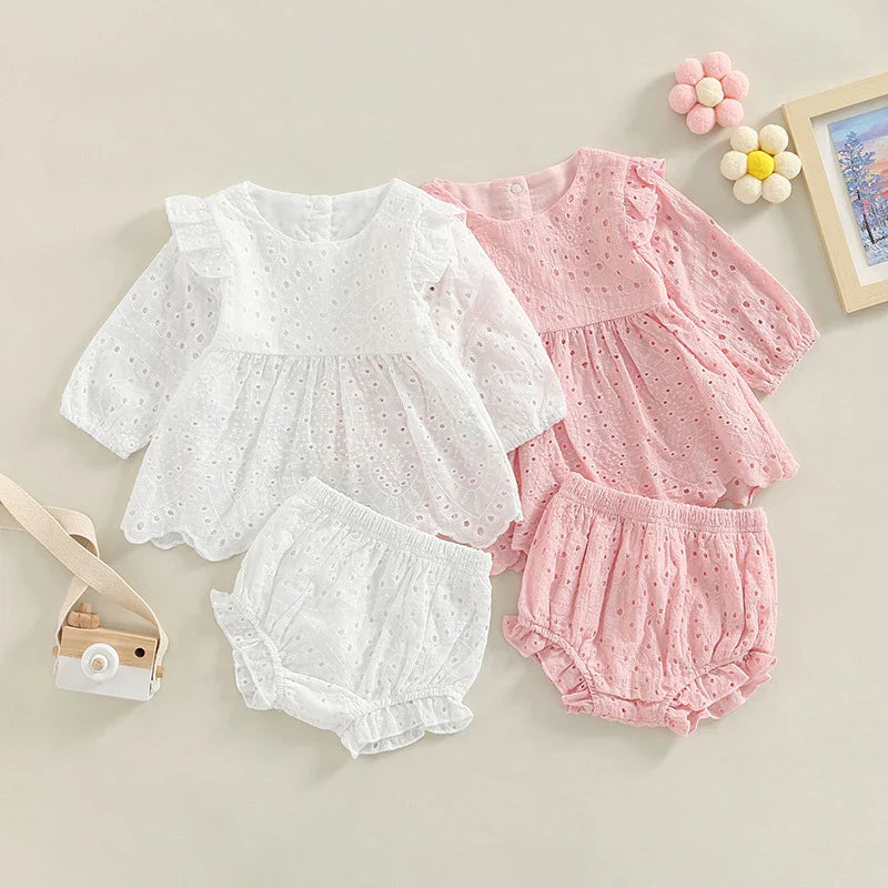 Mini Fashion™ – Kolorowy i klasyczny – Bawełniany zestaw dla dziewczynki