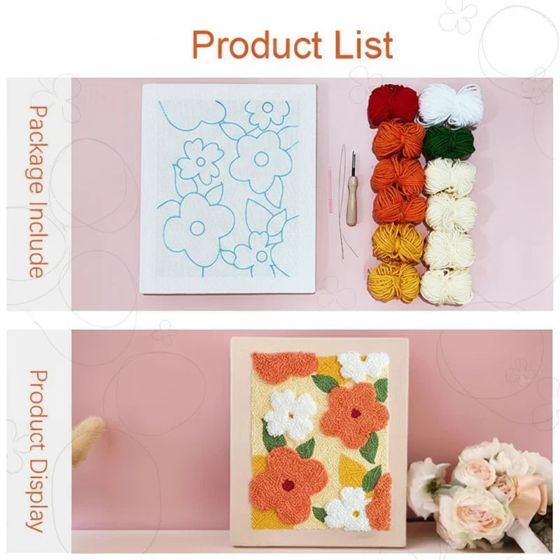 BloomCraft – Kreatywne i ręcznie robione – Zestaw startowy do haftowania