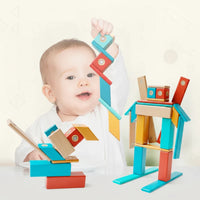 Thumbnail for MagPlayer – Kreatywność i motoryka – Drewniane klocki magnetyczne do samodzielnego montażu