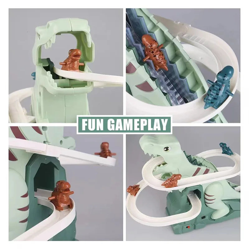 Dino Slide™ – Zabawa na mini kolejce górskiej - Zjeżdżalnia Dino