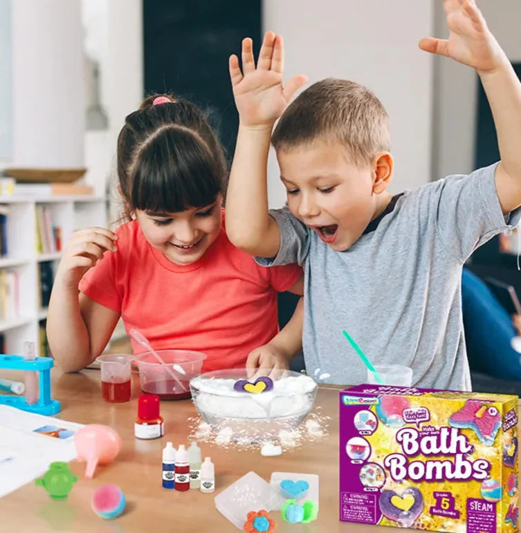 BathBombs – Kolorowe i edukacyjne – zestaw do samodzielnego wykonania kulek musujących do kąpieli