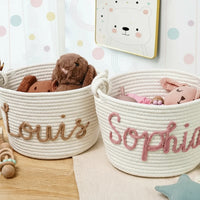 Thumbnail for CuddleBasket – Urocze i osobiste – spersonalizowany kosz na pieluchy