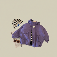 Thumbnail for LiloWear – Wiatroodporna i wodoodporna – dziecięca kurtka wiatrochronna z kapturem