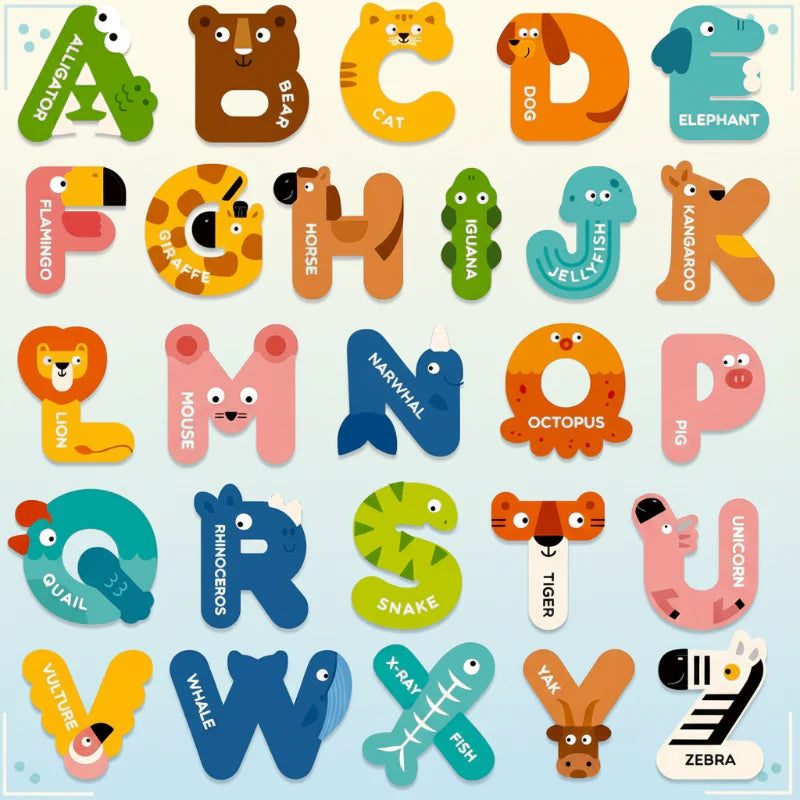 Magnetic Alphabet – Nauka i zabawa – zestaw liter z magnesami