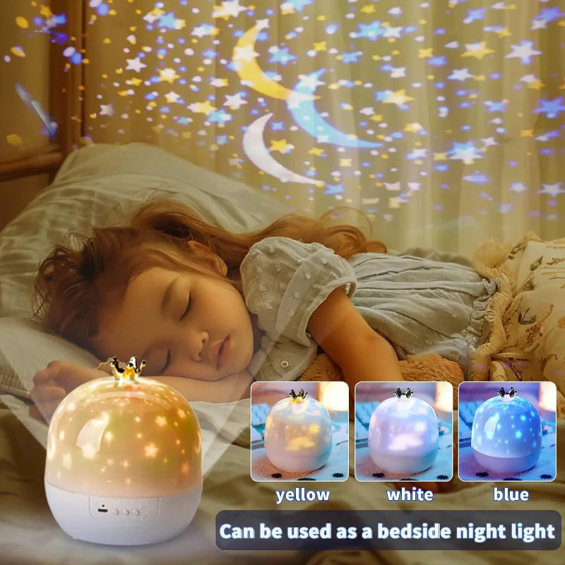 CosmoGlow – Marzycielski i kreatywny – lampka nocna Galaxy Projector z obrotem o 360°