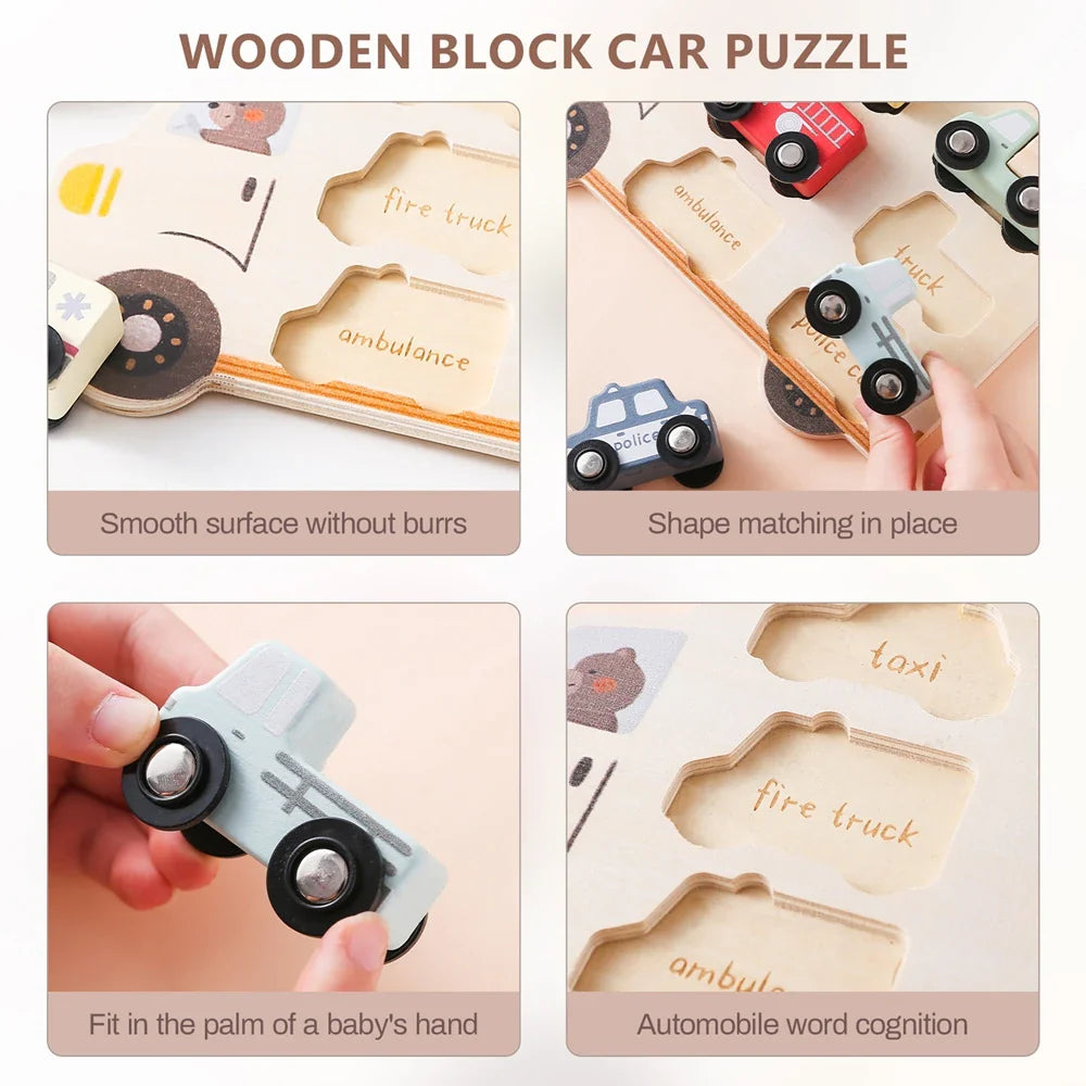 Woods™ - Drewniana układanka - Edukacyjna zabawka logiczna