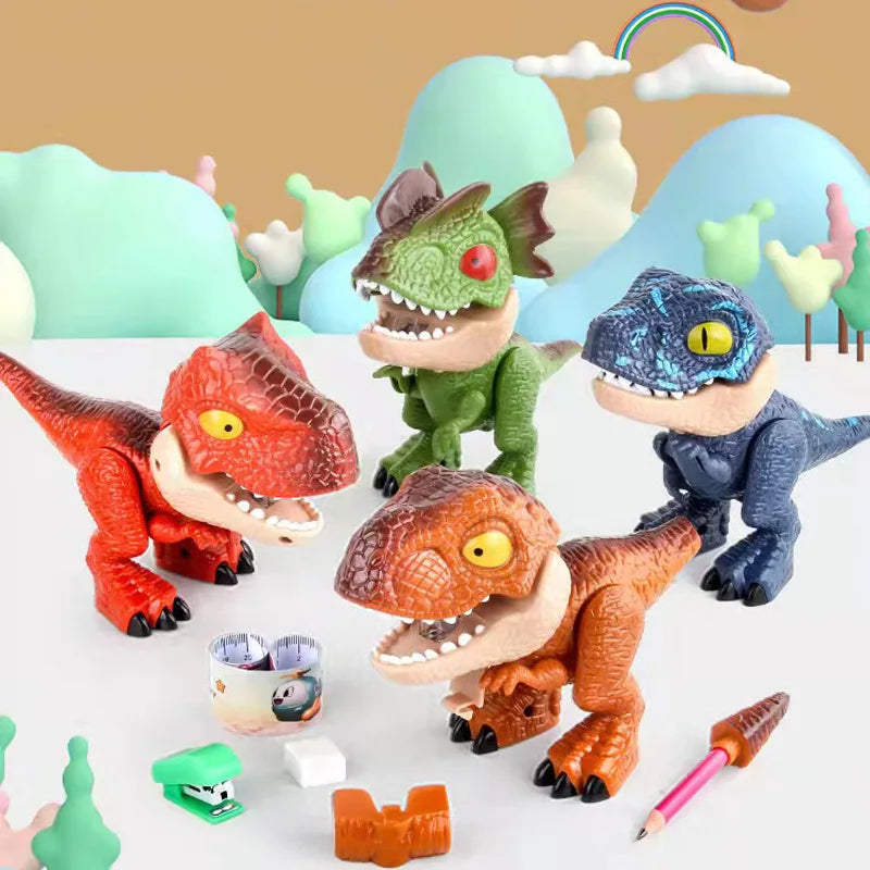 Dinosaur Stationery Toy – Kreatywny i edukacyjny – zestaw biurkowy 5 w 1