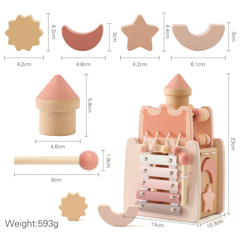 Woods™ - Drewniana wieża muzyczna - Kreatywna zabawka