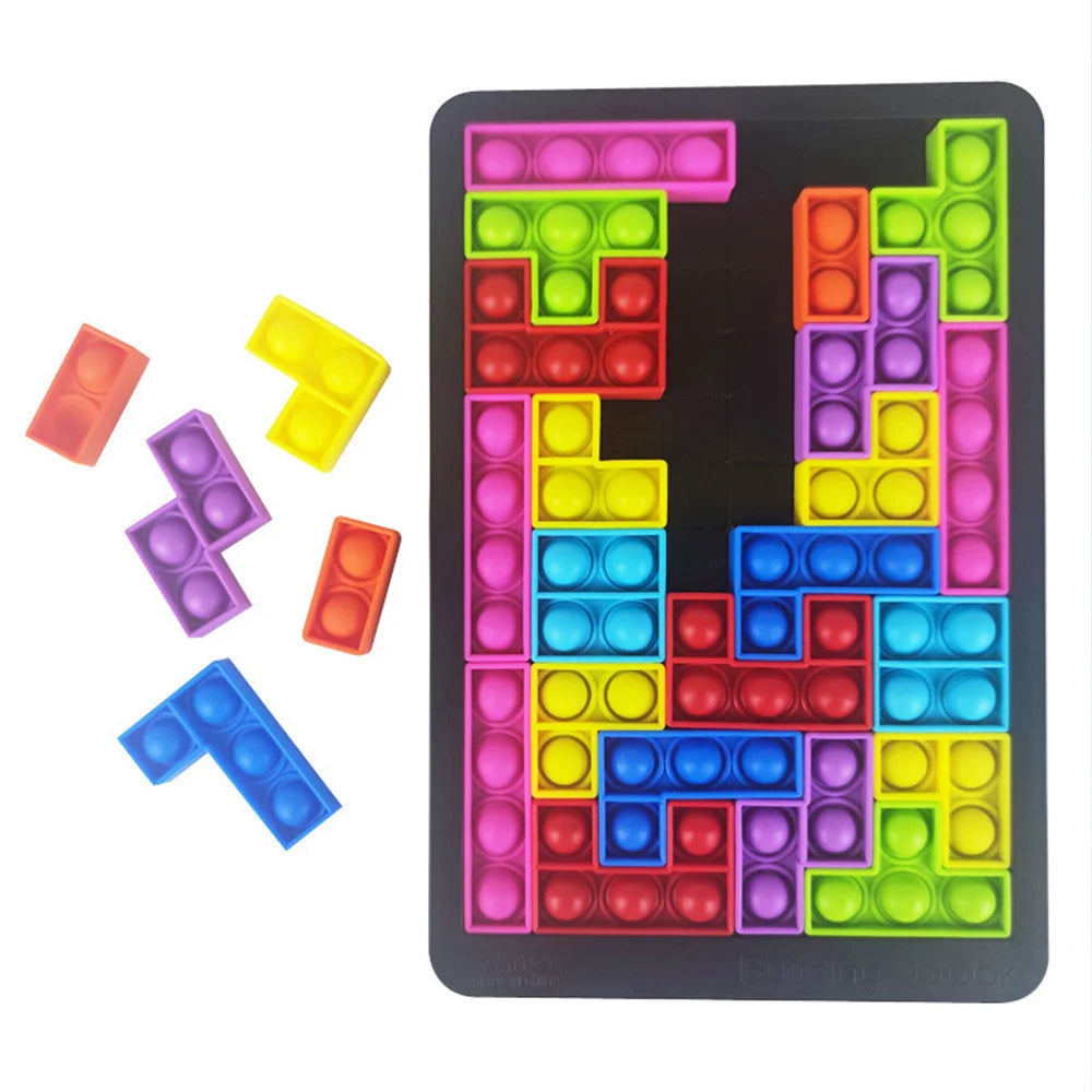 Tetris Fidget™ -  Kolorowa układanka Tetris - Zabawka relaksacyjna