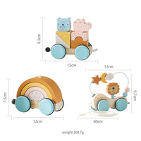 Thumbnail for HappyTrain – Montessori & Fun – Drewniany zestaw kolejowy