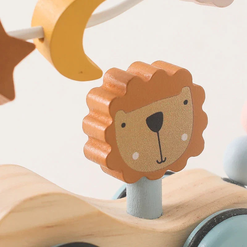 HappyTrain – Montessori & Fun – Drewniany zestaw kolejowy