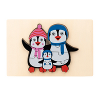Thumbnail for Animal Puzzle™ – Odkrywaj i ucz się – Drewniane puzzle z kreskówkami