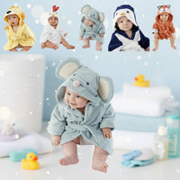 Thumbnail for CozyNest – Miękki i chłonny – szlafrok z motywem zwierzęcym