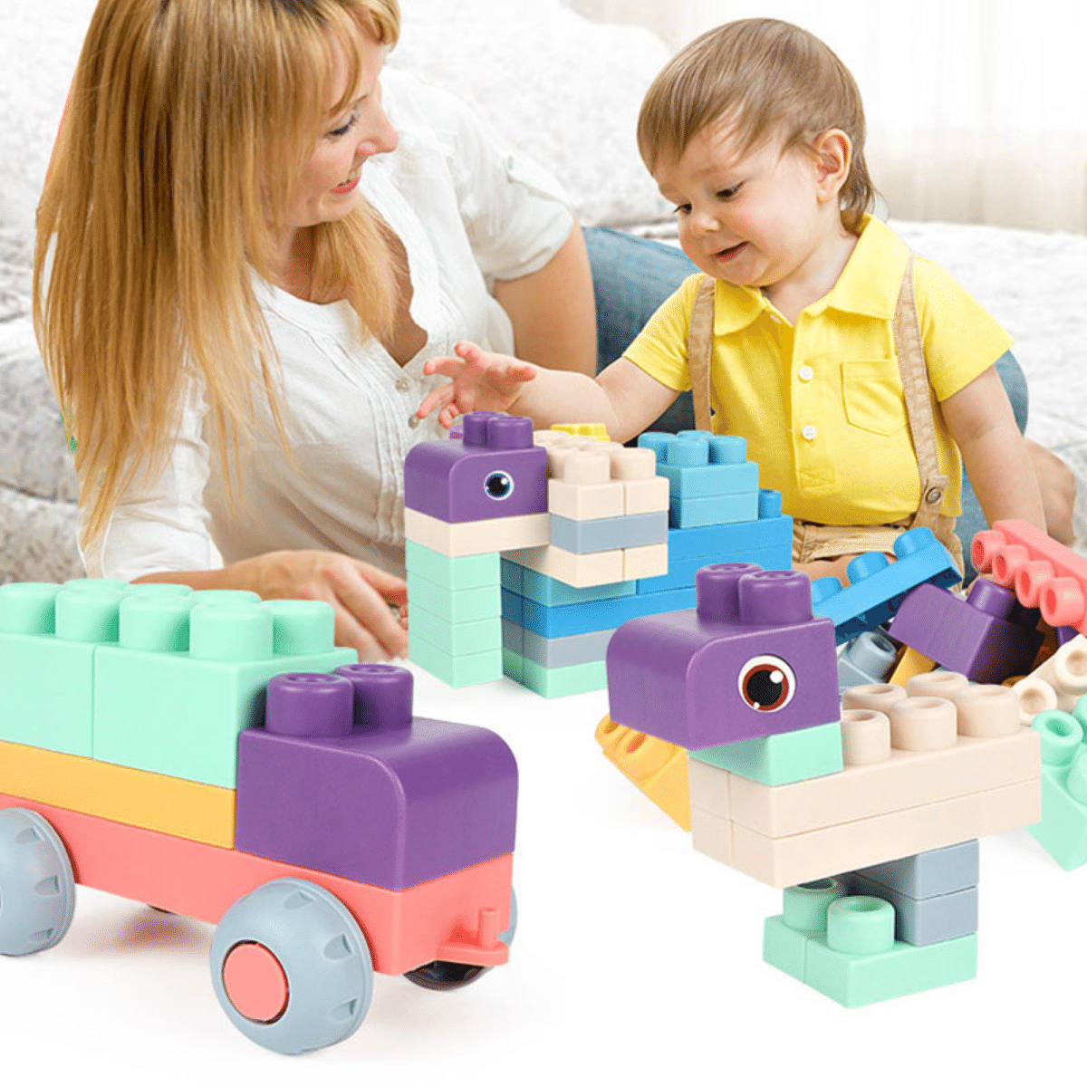 Soft Building Blocks™ - Miękkie klocki - Kreatywna zabawka sensoryczna