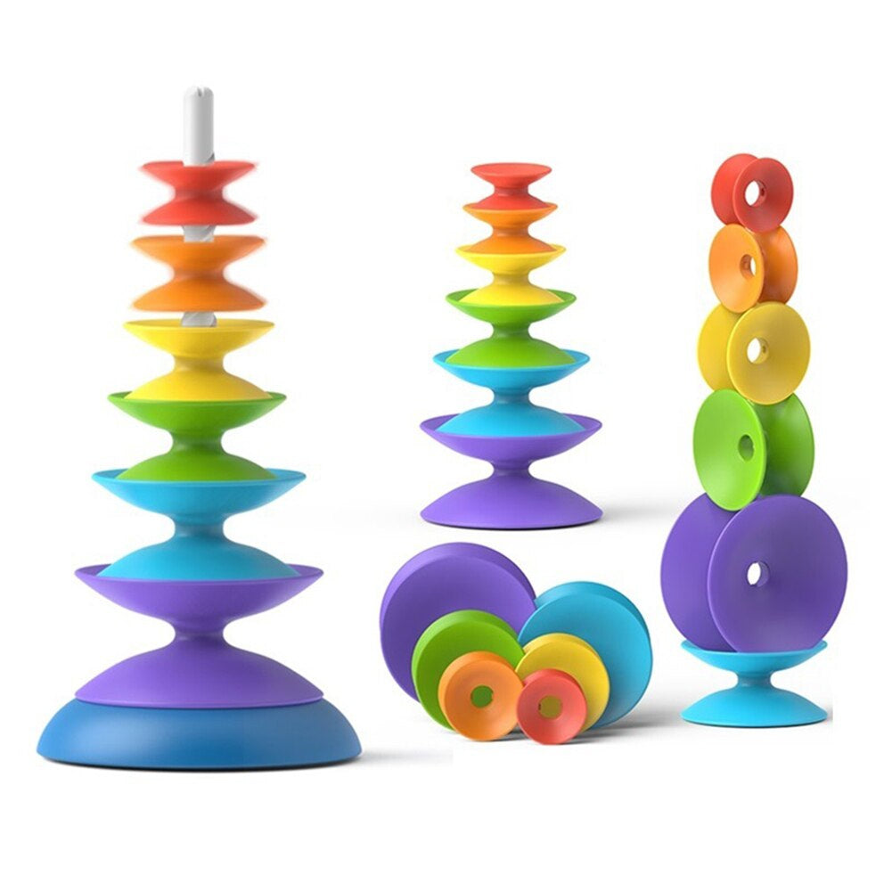 Rainbow Stacking Toy™ - Tęczowa wieża - Kreatywna zabawka edukacyjna