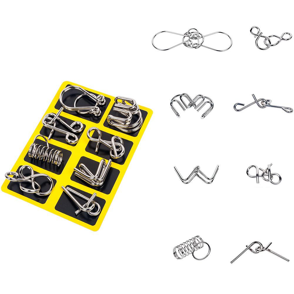 Metal Puzzle Ring Set™  - Metalowa układanka - Edukacyjna łamigłówka