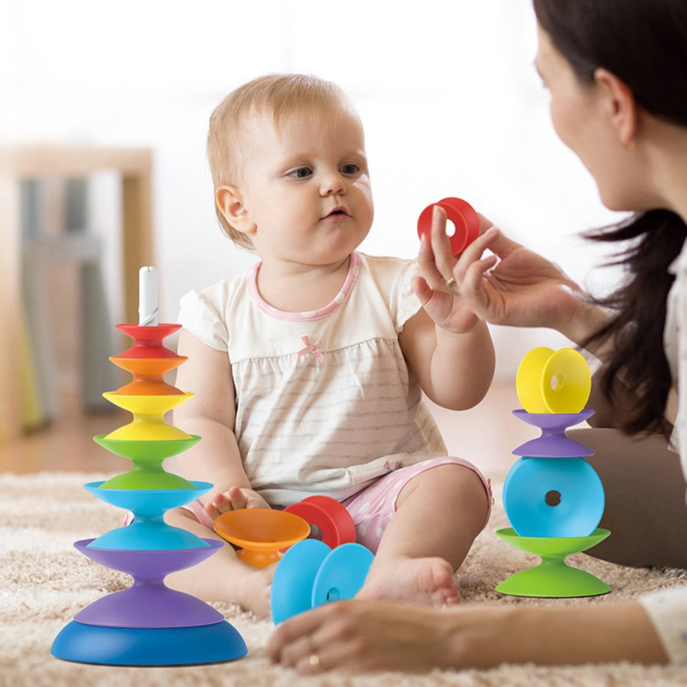 Rainbow Stacking Toy™ - Tęczowa wieża - Kreatywna zabawka edukacyjna