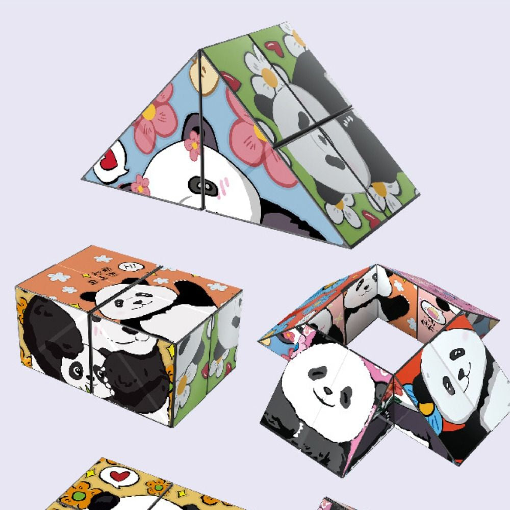 Panda Puzzle™ - Łamigłówka z pandą - Zabawa edukacyjna