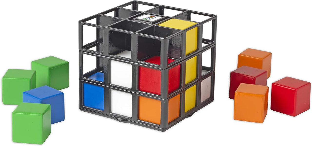 Rubiks Tic Tac Toe™ - Kostka klatka Rubika - Kolorowa zabawka edukacyjna