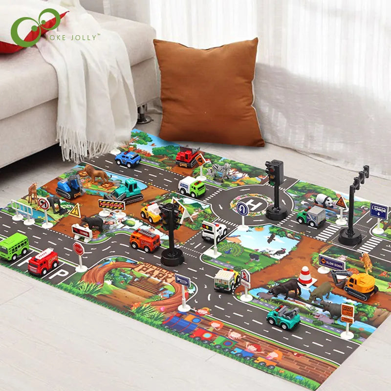 Car Adventure - Magic City Playmat™ - Mata do zabawy samochodami