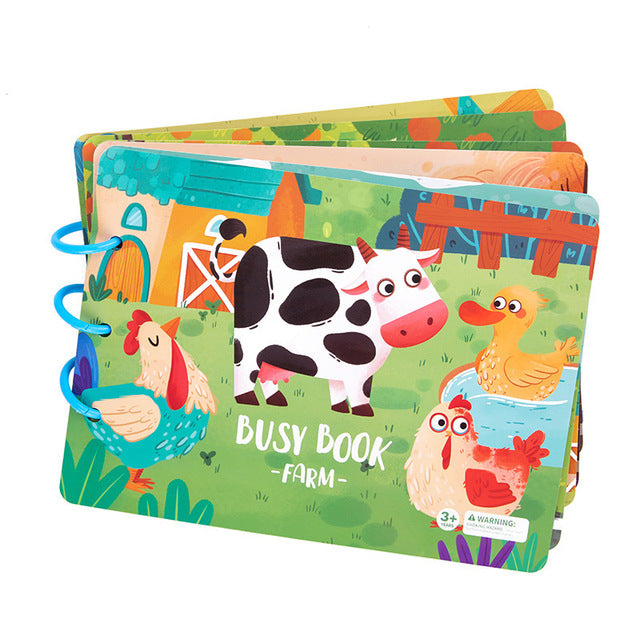 Quiet Book™ - Książka interaktywna - Edukacyjna zabawka