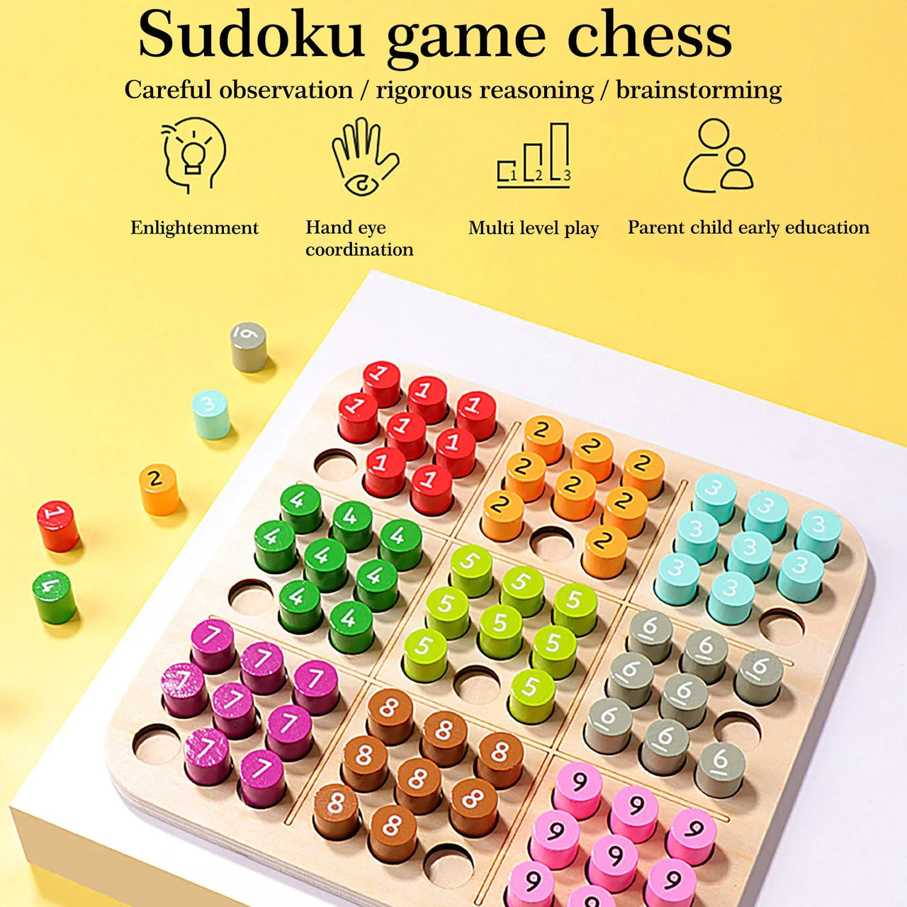 Woods™ - Gra planszowa Sudoku 3D - Zabawka edukacyjna