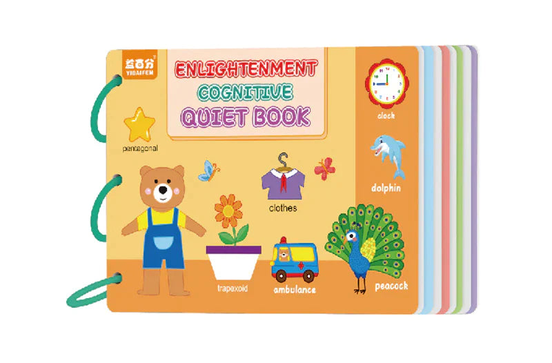 Quiet Book™ - Album do wycinanek - Rozwijanie umiejętności poznawczych