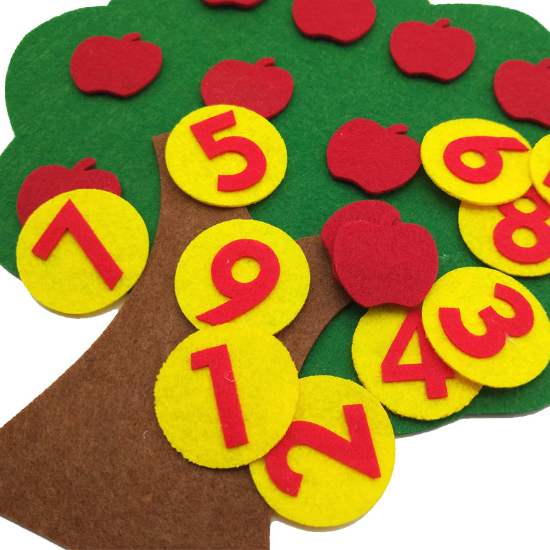 Felt Math Tree™ - Matematyczne drzewko - Filcowa zabawka edukacyjna