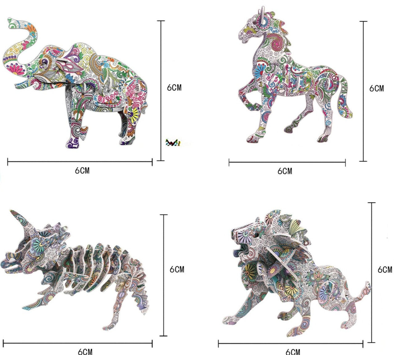 3D Color Puzzle™ - Pokoloruj własną konstrukcję - Kolorowa układanka