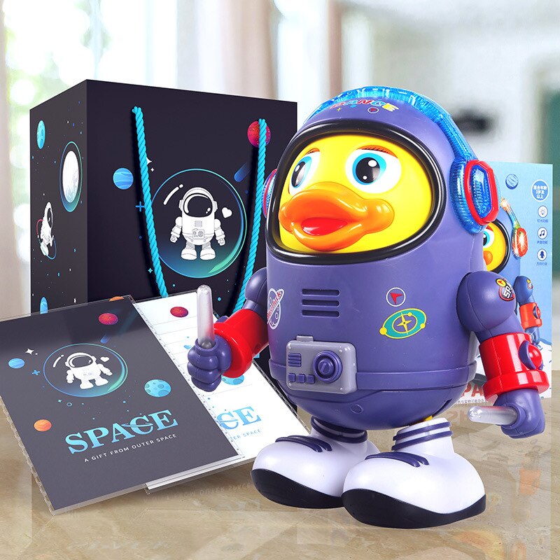 Dancing Space Duck™ - Tańcząca kaczka - Zabawka sensoryczna dla dzieci