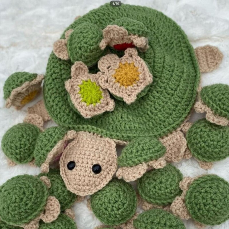 Turtle Crochet Memory Game™ - Gra pamięciowa - Szydełkowe żółwiki